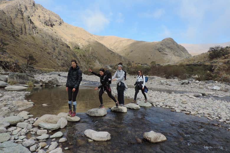 Durante l'itinerario di trekking