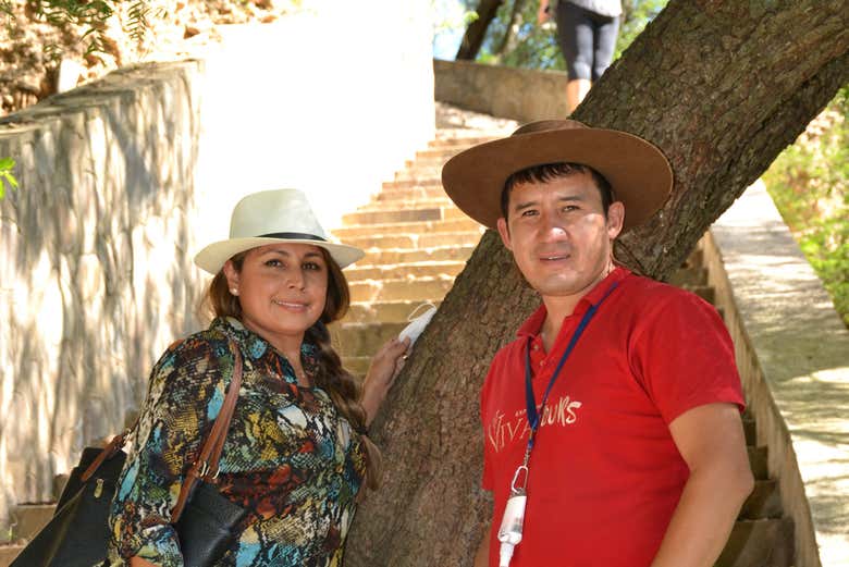 Durante il tour della tenuuta