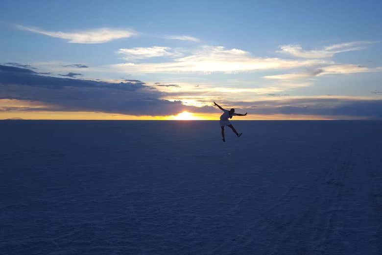 All'alba nel Salar de Uyuni