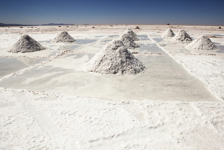 The salt flats of Uyuni