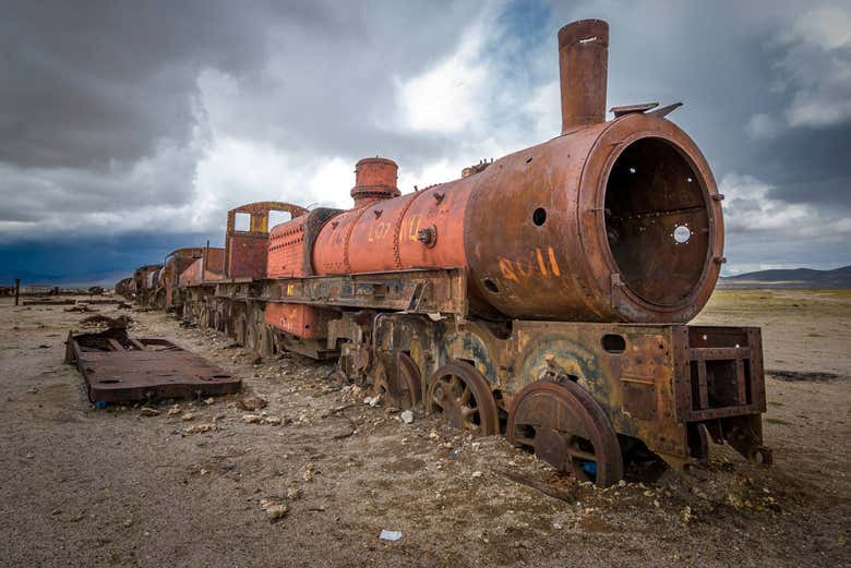 Un train du cimetière des trains