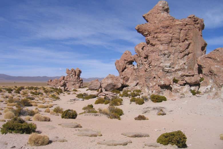Valle de lava volcánica