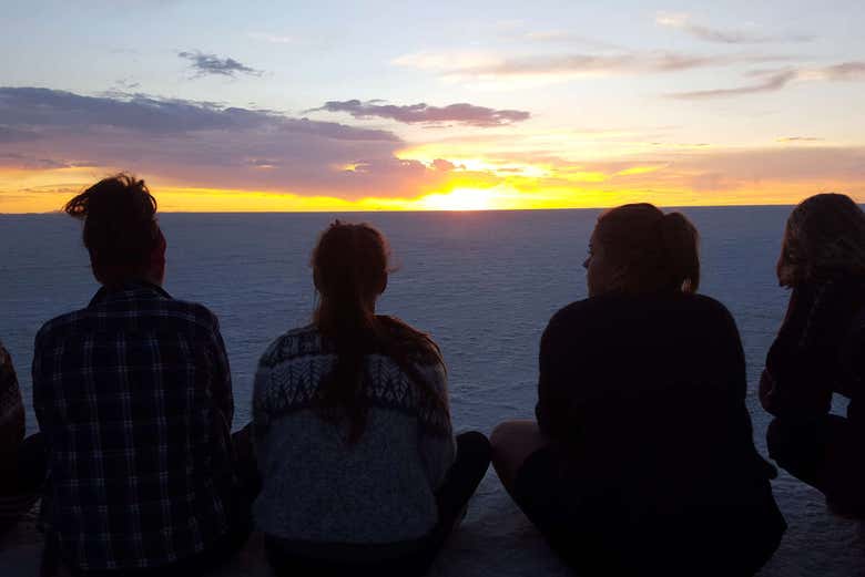 Contemplando l'alba boliviana