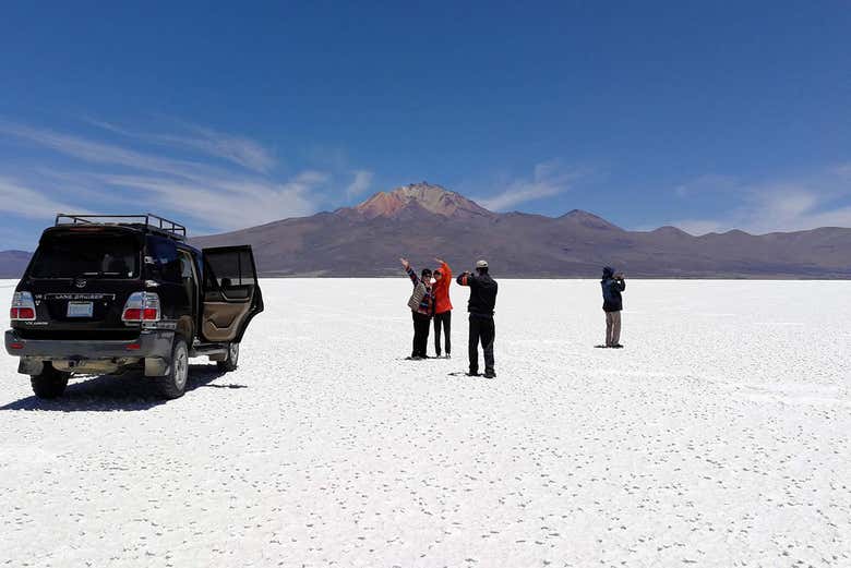 Visitando el salar de Uyuni