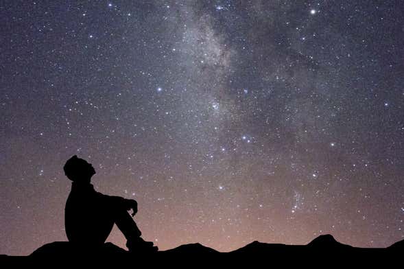 Observación de estrellas en el salar de Uyuni