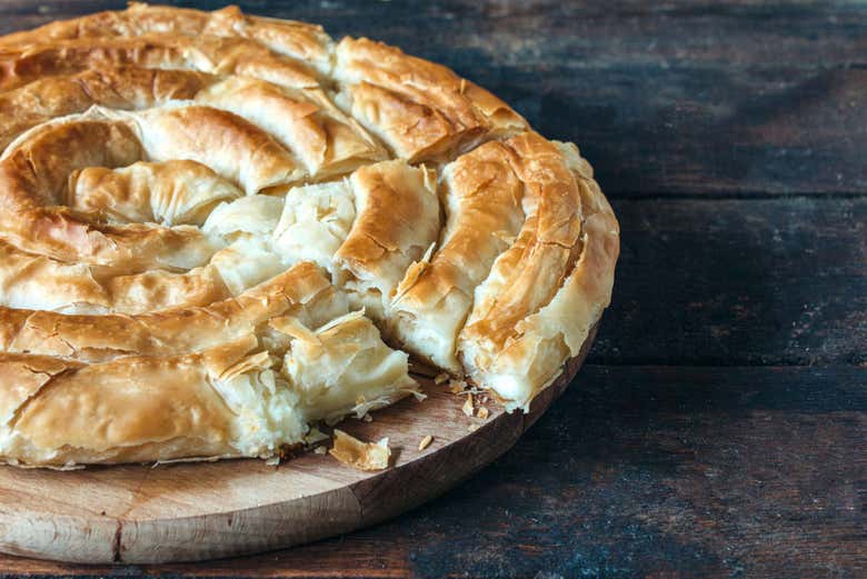 Gâteau au fromage typique de Bosnie-Herzégovine