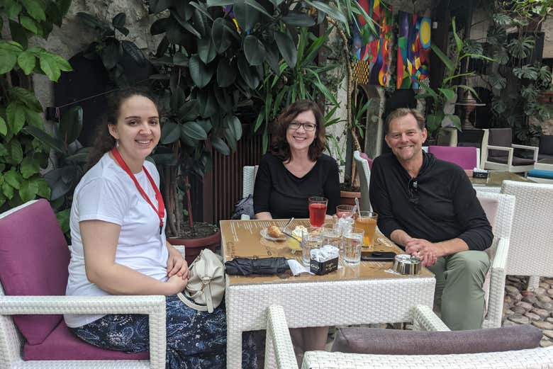 Disfrutando del tour