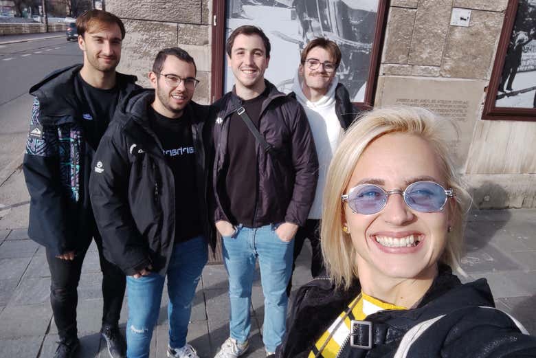 El grupo disfrutando del tour privado