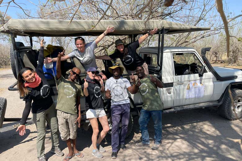 O grupo no 4x4 em que faremos o safari