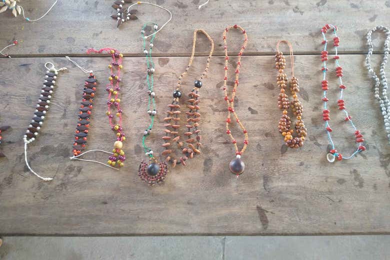 Handicrafts made by the Vista Alegre community