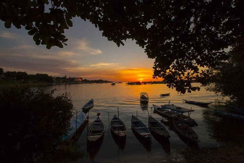 Entardecer na Amazônia brasileira