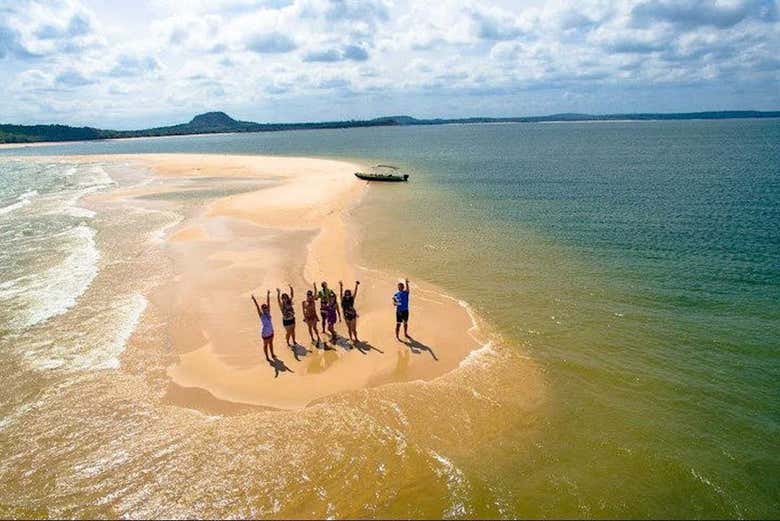 Meeting point of the Tapajós and Amazon Rivers
