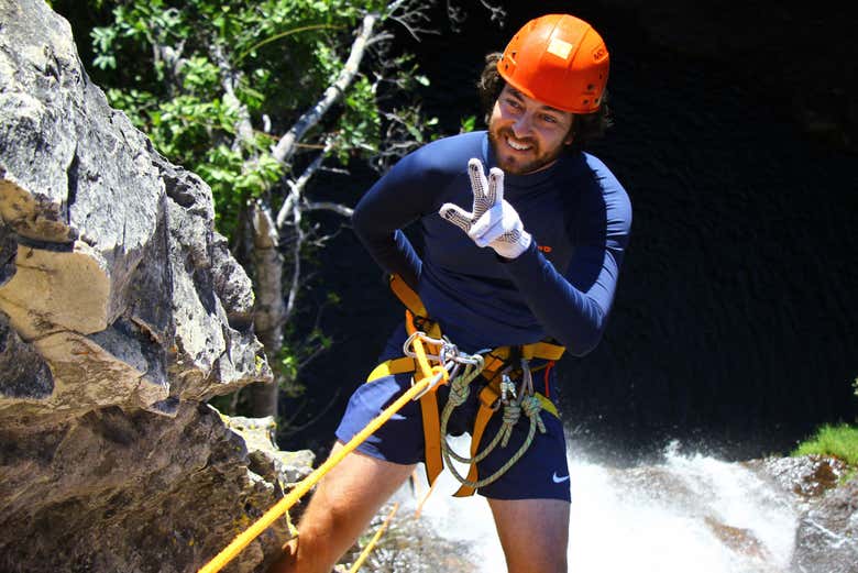 Aventura en la cascada Almécegas