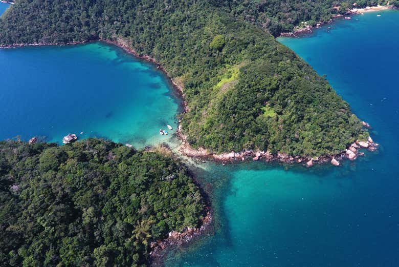 Vista aérea de Lagoa Verde