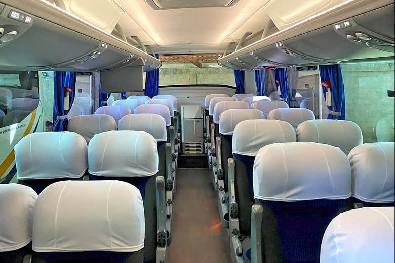 Interior de uno de los vehículos