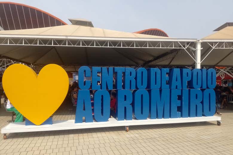 Letras do centro de apoio ao peregrino