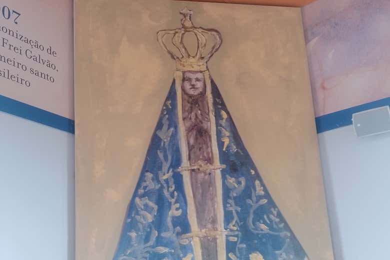 Xilogravura da imagem de Nossa Senhora Aparecida