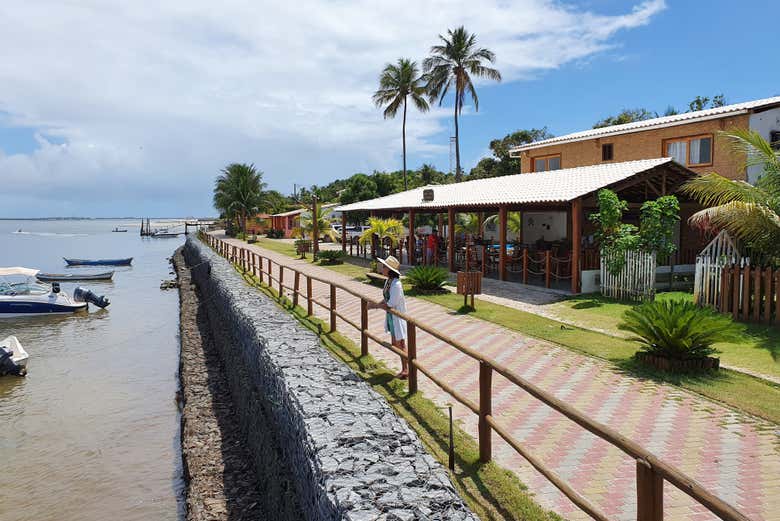 Admiring the scenery in Mangue Seco