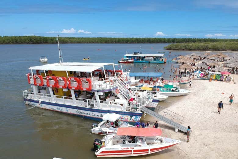 Embarcações na Croa do Goré
