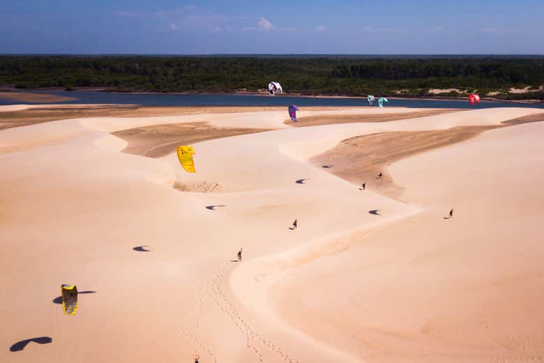 Vista panorâmica da praia