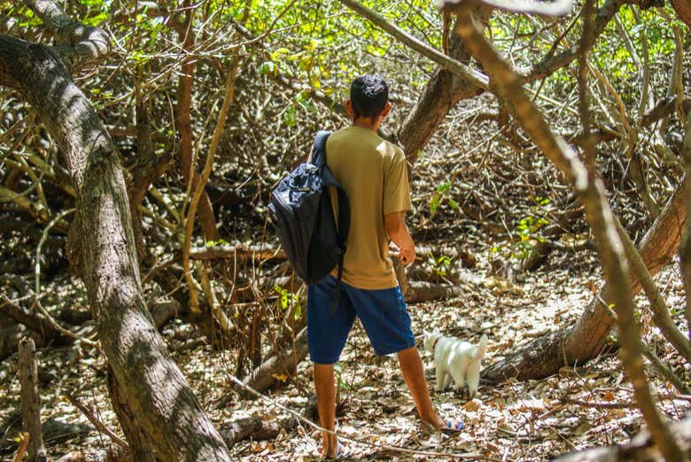 Durante a trilha pela fazenda