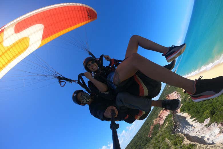 Flying above Arraial d'Ajuda