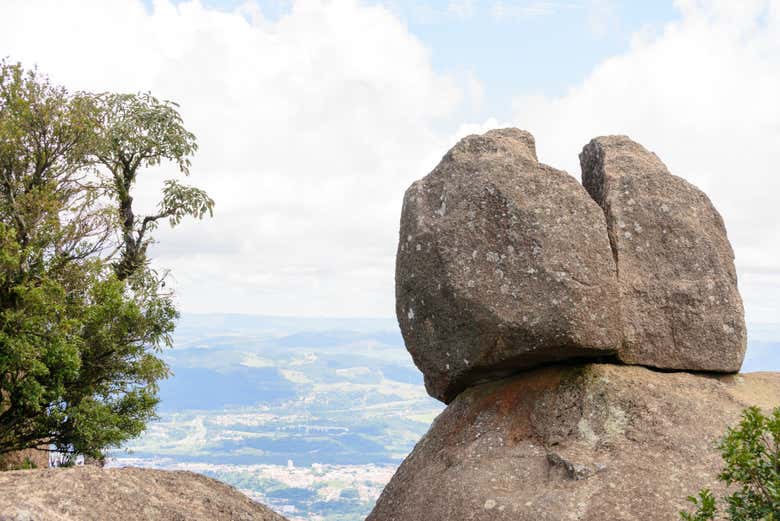 Detalhe de uma das formações da Pedra Grande