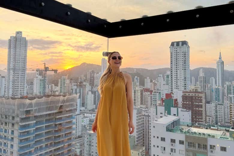 Disfrutando de las vistas desde el mirador