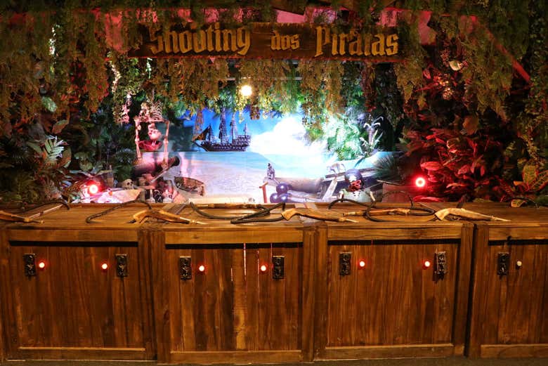 Tiro ao alvo da Aventura Pirata