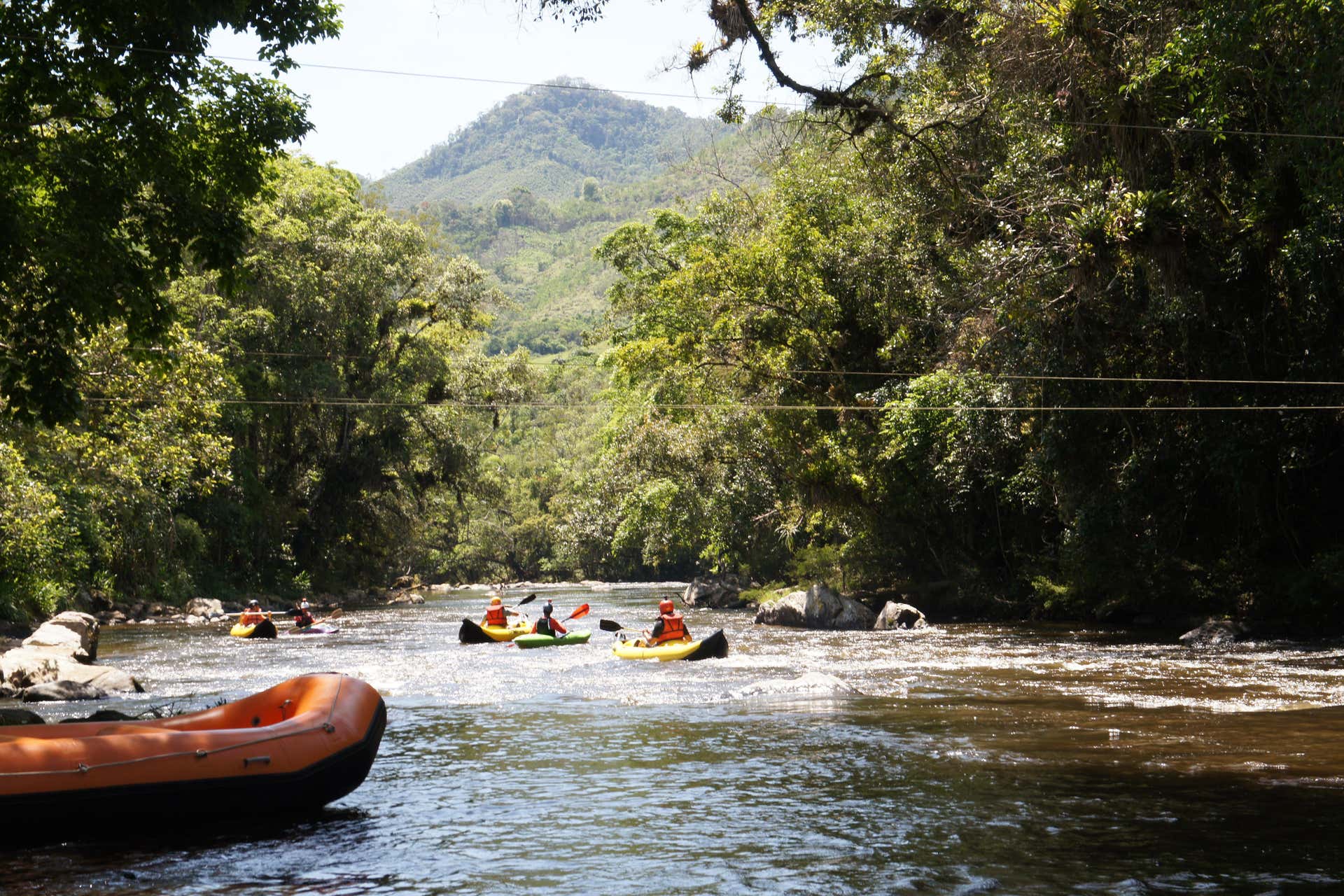 Rafting en duckie sur la rivière Turvo, Barra do Turvo