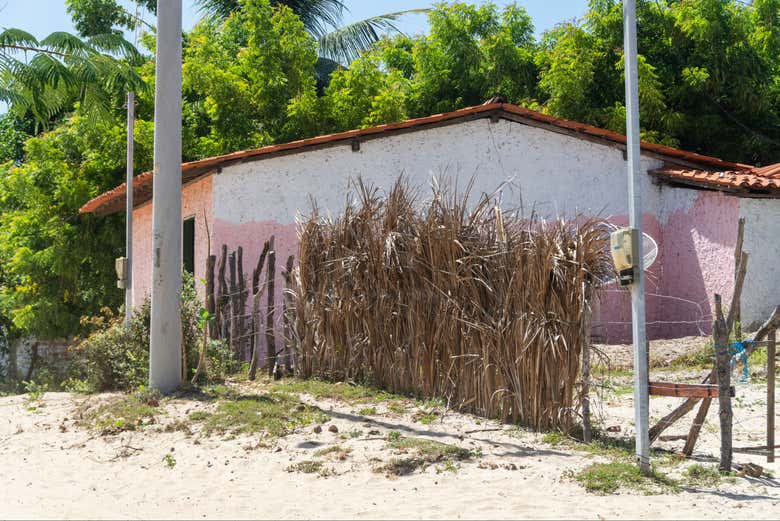 Casas tradicionales en un pueblo del Circuito Caburé