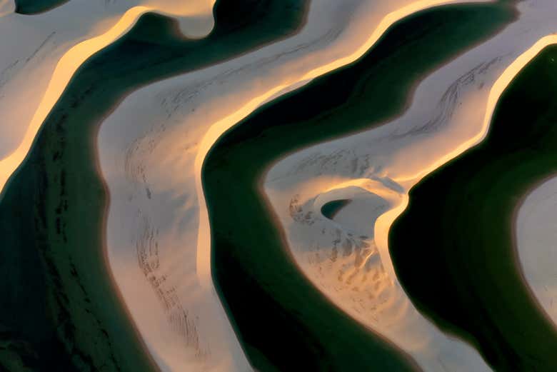 Formas incríveis das dunas dos Lençóis