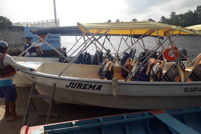 The speedboat on the activity