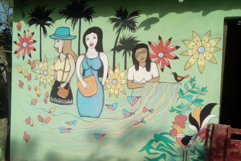 Murales della Casa delle Donne Artigiane di Marcelino