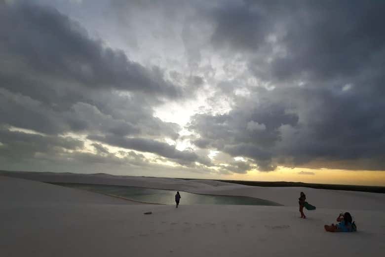 Dawn on the dunes of the Lençóis Maranhenses