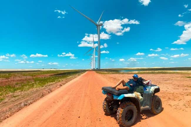 Una parada en la estación eólica