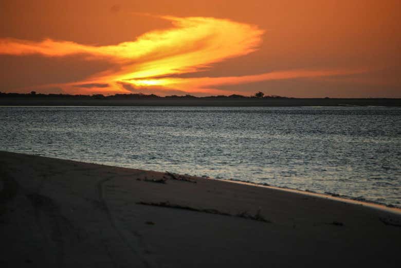 Contemplando la puesta de sol