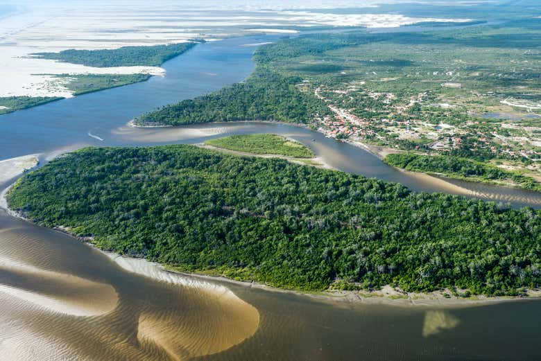 Vista da vegetação dos Lençóis