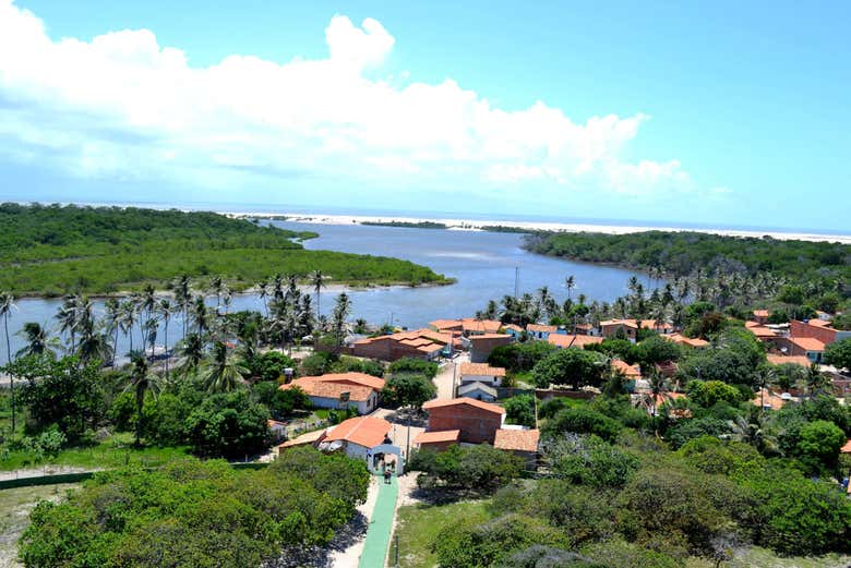 An aerial view of Mandacarú