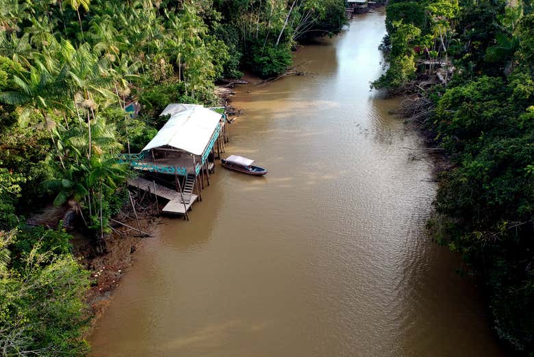 Uno de los muelles del río Guamá