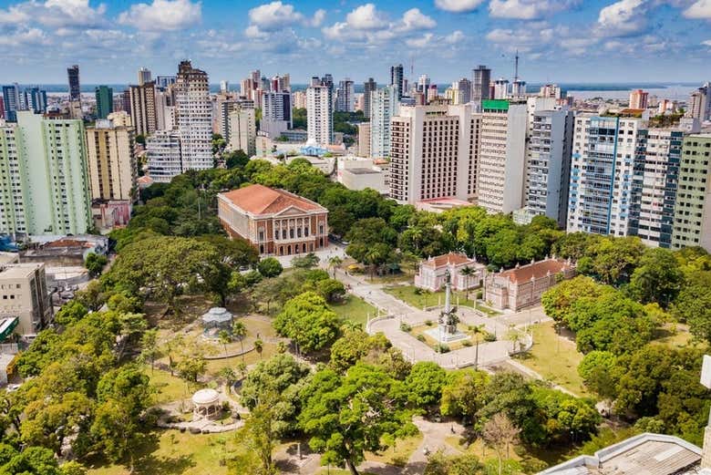 Vista aérea da cidade de Belém
