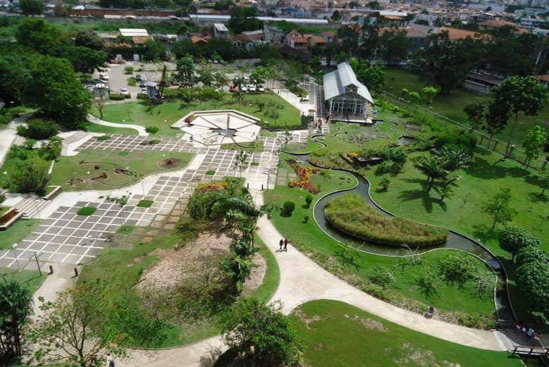 Vista aérea do Mangal das Garças