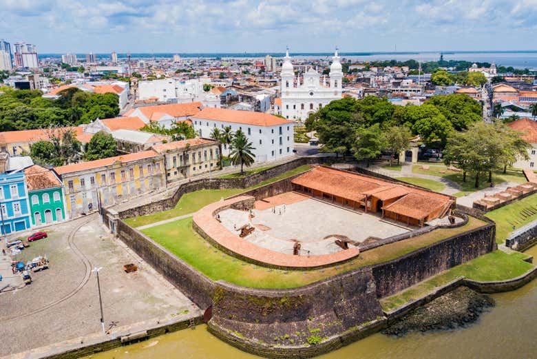 Vista aérea de la zona colonial de Belén