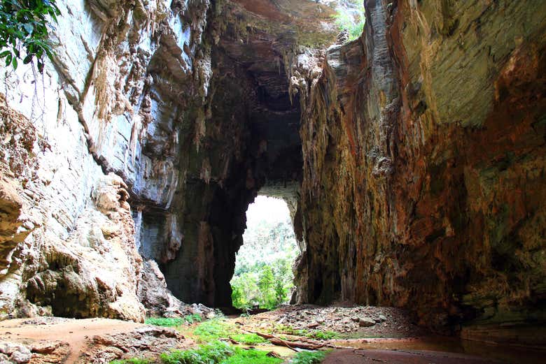 Uno de los desfiladeros de las Cavernas del Peruaçu