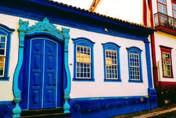 Casas do centro histórico de Sabará