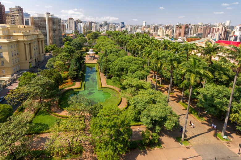 Vista aérea de la Praça da Liberdade