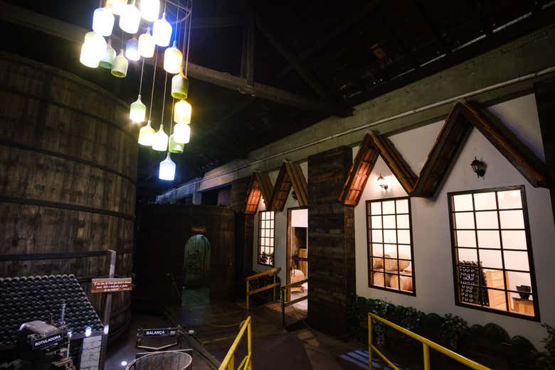 Interior da vinícola
