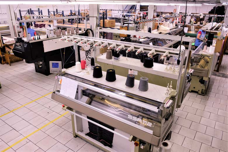 Visitando la fábrica de textiles