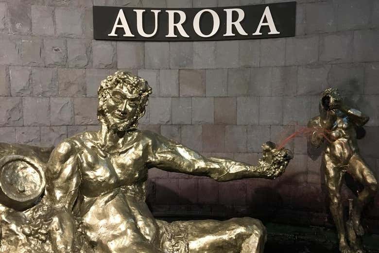 Estátua da vinícola Aurora