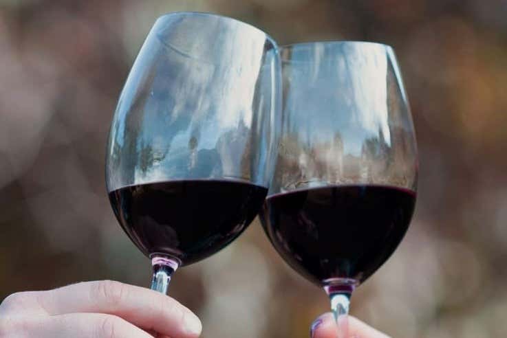 Trinquez avec du vin Sanber